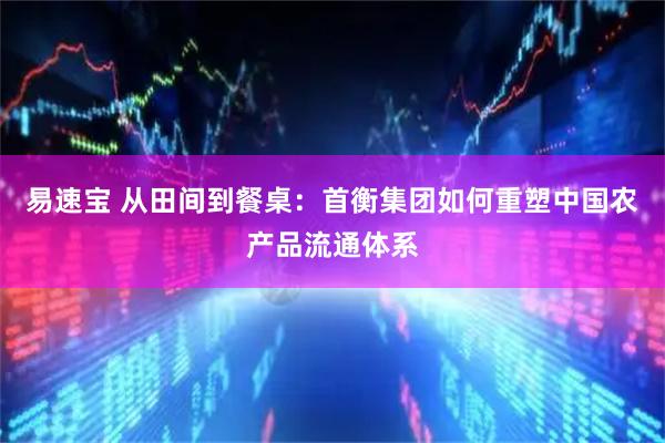 易速宝 从田间到餐桌：首衡集团如何重塑中国农产品流通体系