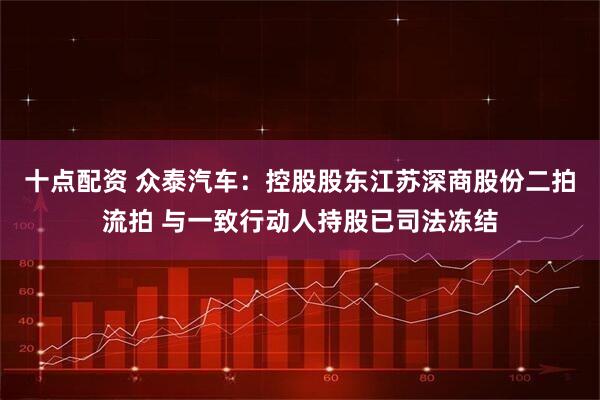 十点配资 众泰汽车：控股股东江苏深商股份二拍流拍 与一致行动人持股已司法冻结